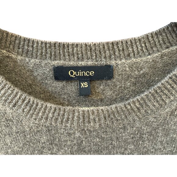 Quince Brown Cashmere Sweater XS Quiet Luxury Minimalist Neutralcore Style - Picture 3 of 4